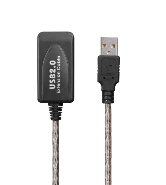 15 METRE ŞEFFAF USB UZATMA KABLOSU (11426)POWERMASTER PM-11426 USB 2.0