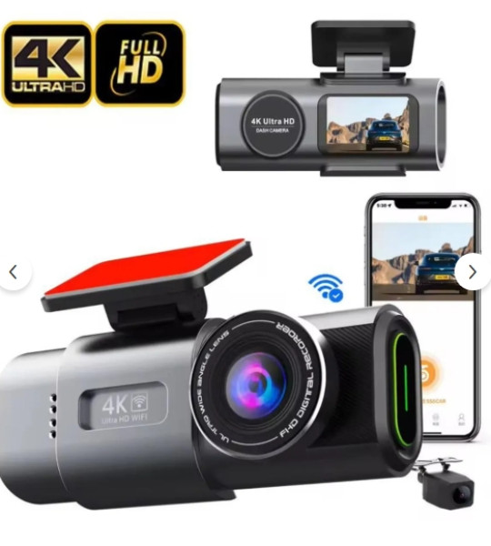 Araç İçi Wifi Güvenlik Kamerası Ön Arka Çift Kamera 24 Saat Kayıt Depolama 128 GB Hafıza Kartı