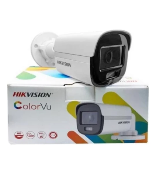 Hikvision 2 MP Renkli -2CE10DF0T-PF Tvı 1080P 3.6 mm Sabit Lensli Colorvu Mini Bullet Kamera Gece Renkli