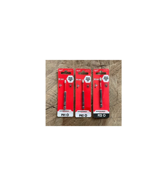 Milwaukee Ph1 Ph2 Yıldız Bits Uç Pz2*90 Cobalt Çelik Vida Sıkma Ucu 3 Parça